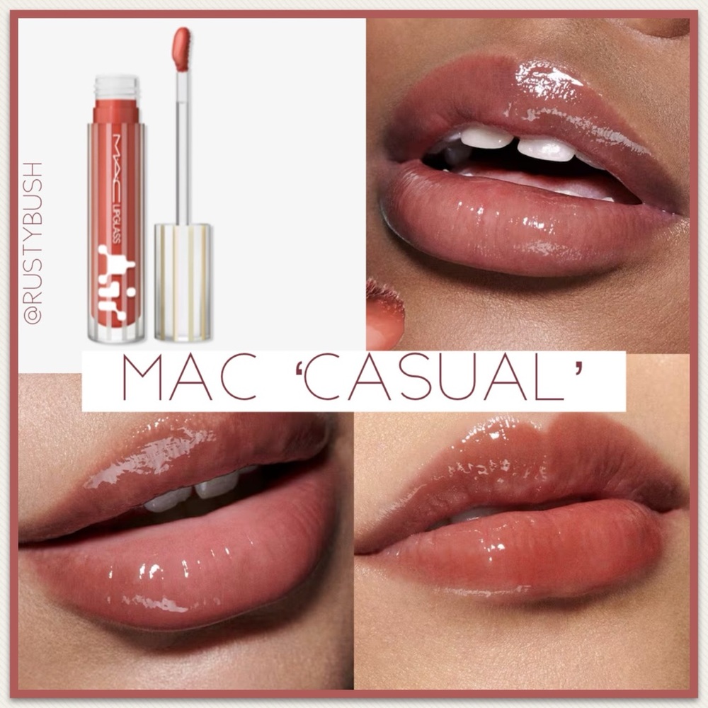 MAC ‘Casual’ Lipglass Air Non-Sticky Lipgloss - Picture 1 of 9